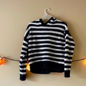 justice striped sweater